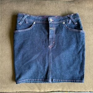 Vintage Dolce & Gabbana dark denim mini skirt